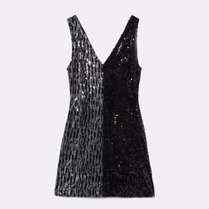 *** No Trading *** Short Sequin Mesh Dress With V-Neck And Wide Straps. Composition Outer Shell 100% Polyester Lining 93% Polyester, 7% Elastane Black V-neck Sequin Summer Dress, Black V-neck Sequin Dress For Summer, V-neck Contrast Sequin Dress For Date Night, Chic V-neck Dress With Contrast Sequin, V-neck Contrast Sequin Mini Dress For Date Night, Contrast Sequin V-neck Dress For Date Night, V-neck Mini Dress With Contrast Sequin For Date Night, Contrast Sequin V-neck Mini Dress For Date Night, Black V-neck Sequin Dress With Contrast Sequins