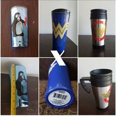 several pictures of different types of coffee cups