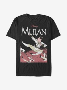 the mulan t - shirt from disney's animated movie, which features an image of