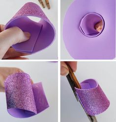 step by step instructions on how to make an origami candle holder with paper