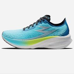 Brand New Women's 361 Degree Flow Running Shoes. Multicolor Fade-resistant Running Shoes For Jogging, Blue Mid-top Synthetic Running Shoes, Blue Synthetic Mid-top Running Shoes, Blue Low-top Trail Running Shoes With Cushioned Footbed, Functional Blue Moisture-wicking Running Shoes, Shoes Color, New Woman, Running Shoes, Athletic Shoes