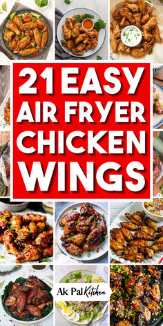 Discover easy and flavorful air fryer chicken wings that deliver perfectly cooked, crispy results every time. From classic buffalo air fryer wings to garlic Parmesan and teriyaki chicken recipes, our homemade air fried chicken wings are sure to be a crowd-pleaser. Dive into the world of healthy chicken wing snacks, featuring the perfect balance of flavor and crunch. Make every bite count with BBQ chicken wing delights that are both delicious and easy to prepare. Air Fryer Recipes Chicken Wings, Healthy Chicken Wings, Wings Recipe Baked, Easy Air Fryer Chicken, Chicken Wing Recipes Fried, Air Fryer Wings, Bbq Chicken Wings