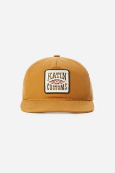 The Katin headwear collection offers both style and comfort with every wear. The Concho Hat is made from washed cotton canvas and features a custom Katin patch. Washed cotton canvas Katin embroidered patch 5-panel Mid-crown unstructured Snapback closure | Concho Hat Cotton in Olive by Katin Kakhi Hat, Pre-washed Cotton 5-panel Hat, Cotton Hats With Logo Patch, Adjustable Canvas Hat With Logo Patch, Adjustable Cotton Trucker Snapback Hat, Adjustable Trucker Snapback Hat In Cotton, Brown Cotton Baseball Cap With Logo Patch, Adjustable Cotton Hat With Embroidered Patch, Brown Cotton Snapback Hat With Flat Brim