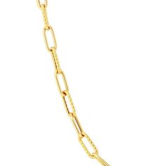 Roberto Coin Jewelry - 18K FINE PAPERCLIP LINK 17″CHAIN | Manfredi Jewels Roberto Coin, Gold Piece, House Gifts, Fine Watches, Timeless Jewelry, Gold Collection, Chain Link Necklace, Jewelry Creation, Gold Design