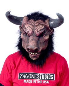 Zagone Studios Minotaur Mask is a site to behold! This Bull Beast has fantastic comfort, fit and movement for a realistic Minotaur. Created on a harnessed elastic system for comfort and movement. Partner this with our black beast legs, cloven hoof hands and feet for a full look! *Please allow some time for this item to ship! Bull Costume, Beast Mask, Lightning Thief, Black Beast, The Lightning Thief, A Bull, Full Look, Comfort Fit, Mask