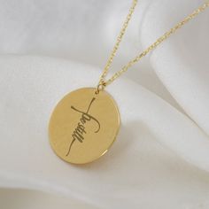 "Be Still Cross Necklace for Her, Personalized14k Gold Bible Verse Necklace, Be Still and Know, Faith Necklace, Religious Gift for Her, Christian Jewelry This necklace will be certainly GREAT GIFT for Christmas, Easter, Anniversary, Valentines Day, Mother`s day, Birthday, Engagement, Bridesmaid or Girlfriends. INFO ABOUT PRODUCT *Material: High Quality 925 Sterling Silver/14K Solid Gold. *Finish: Sterling Silver, 14K Gold-Plated, 14K Rose Gold-Plated and 14K Solid Gold, 14K White Gold, 14K Rose Gold. *Pendant diameter: 18 mm *Chain Size: 14\", 16\", 18\", 20\" and 22\". In addition, a 1\" extension chain is sent free of charge with the product. HOW TO ORDER 1. Select  Finish & Chain Lenght. 2. Add your personalization (Font Style, Text) in the Personalization Box. CARE TIPS *Store into a c Personalized Cross Necklace In Gold, Inspirational Gold Round Pendant Jewelry, Personalized Inspirational Yellow Gold Necklace, Personalized Gold Cross Necklace, Personalized Inspirational Yellow Gold Necklaces, Inspirational Gold Cross Jewelry, Inspirational Gold Pendant Jewelry, Gold Jewelry With Hallmark, Personalized Gold Cross Jewelry