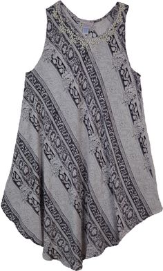 Free easy, pullover style boho flair sleeveless trapeze dress.  The perfect accessory to pack for that Caribbean vacation with the family. #tlb #Sleeveless #vacationclothing #beachwrap #Floral #Printed #beachcoverup #easypullondress #blackandwhitecoverup Casual Boho Print Sundress As Beach Cover-up, Flowy A-line Sleeveless Dress For Beach, Bohemian A-line Printed Sundress, Printed A-line Sleeveless Dress For Vacation, Casual Sleeveless Maxi Dress For Beach, Sleeveless Casual Sundress For Beach Cover-up, Casual Sleeveless Sundress As Beach Cover-up, Casual Sleeveless Sundress For Beach, Bohemian A-line Sleeveless Dress For The Beach