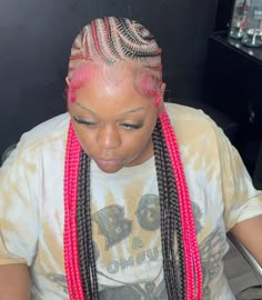 Alicia Keys Braids, Black Hair Inspiration, Hair Styels, Unique Braids, Gorgeous Braids, Braided Hairstyles For Black Women Cornrows, Braiding Styles, Colored Braids, Feed In Braids Hairstyles