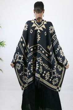 This gorgeous shawl is an easy throw and go addition. It’s tribal elements are woven into the garment. Great way to add a cozy, yet stylish finish to any outfit. Choose the black side or tan side…either way you are sure to look culturally chic. Belt not included. One Size Fits All Chic Belt, Black Side, One Size Fits All, The Black, To Look, Shawl, That Look, Clothes, Black