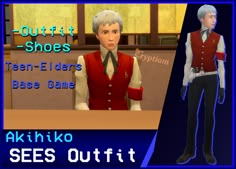 Akihiko Sanada from Persona 3 Reload now as custom content for The Sims 4! Teen-elder masculine sims, base game compatible! Find in Full-body outfit and shoes categories. 

TS4 S4 CC ts4cc s4cc custom content p3r persona 3 akihiko sanada sees costume. Converted by Cryptiam. Persona 3 Akihiko, Akihiko Sanada