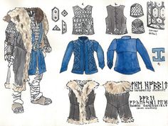 a paper doll is shown with clothes and furs on it's lapels