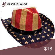 Vintage USA Patriotic Straw Cowboy Hat Shapeable Vintage USA Patriotic Straw Cowboy Hat Shapeable Accessories Hats Patriotic White Hat For Summer, Red Patriotic Summer Hat, Red Americana Hat For Summer, Patriotic Hats For Beach In Spring, Patriotic Beach Hats For Spring, Patriotic Beach Hat For Spring, Red Americana Summer Hat, Summer Americana Hats For Rodeo, Adjustable American Summer Hats