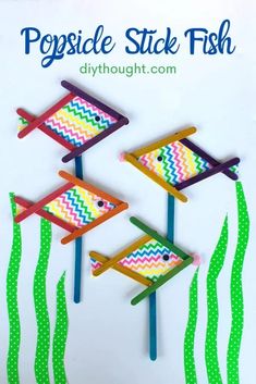 popsicle stick fish craft for kids to make