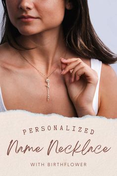 Embrace your individuality with our Personalized Name Necklace featuring your birth flower. Celebrate the beauty of your birth month with this unique and meaningful accessory. #PersonalizedNameNecklace #BirthFlowerJewelry #BlossomingIdentity Customizable Rose Gold Jewelry, Customizable Rose Gold Jewelry As A Gift For Her, Customizable Rose Gold Jewelry Gift For Her, Birth Flower Jewelry For Anniversary, Sterling Silver Birth Flower Jewelry For Anniversary, Birth Flower Jewelry For Anniversary Gift, Dainty Customized Jewelry As Gift For Mom, Dainty Customized Jewelry Gift For Mom, Customized Dainty Jewelry For Mom