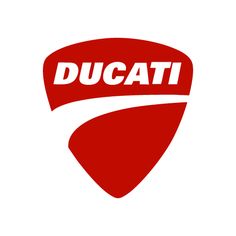 duci logo on a white background with red and white lettering that reads duci