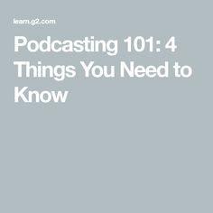 the words, podcasting 1014 things you need to know