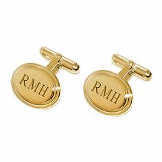 Infuse a touch of sophistication into any dress shirt with these gold-plated cuff links, featuring a brushed top with polished, stepped edges. Add a personalized engraving with up to 3 letters at no additional charge.Monogram it with up to 3 block letter initials for a personal touchPivoting stemEach measures ¾ x ⅝ x ¾"Plated base metalClean with polishing clothJewelry Closure: Toggle ClaspMetal Color: Silver ToneBase Material: 100% BrassCare: Spot Clean, Wipe CleanMetal: BrassCountry of Origin: Elegant Engraved Gold Cufflinks, Elegant Gold Engraved Cufflinks, Elegant Oval Cufflinks For Formal Occasions, Classic Engraved Cufflinks, Classic Gold Polished Finish Cufflinks, Classic Gold Cufflinks With Polished Finish, Gold Classic Cufflinks With Polished Finish, Gold Polished Finish Cufflinks For Gift, Timeless Gold Cufflinks As Gift