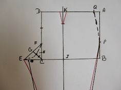 a drawing of a rectangle on a wall with the letters f, c, d and e