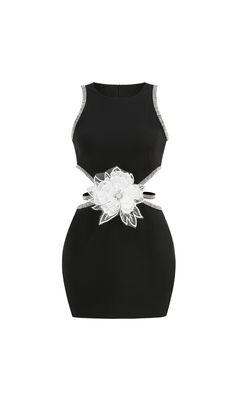 Adorned with intricate crystal floral embellishments, this mini dress exudes sophistication and luxury. Perfect for any special occasion, it is sure to make you stand out in a crowd. Elevate your style and be the center of attention with this exclusive piece. Decor:shaped cutouts, crystals, appliqué in the form of a flower Clasp:hook, hidden zipper Care:dry cleaning Lining:100% polyester Compound:90% cotton, 10% polyester / glass Color:black, silver Colour may vary due to lighting on images. The Center Of Attention, Silver Colour, Plus Size Shopping, Glass Color, Plus Dresses, Ruched Dress, Bandage Dress, Corset Dress, Product Images