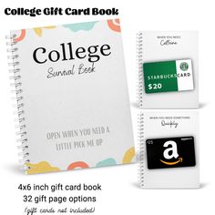 the college student's gift card book is $ 20