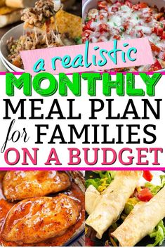 the meal plan for families on a budget