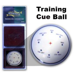 the training cue ball is in its packaging