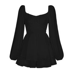 SPECIFICATIONS Size: S,M,L,XL Style: Street Waist Type: High Waist Material: Polyester Solid Street Color Women's Fashion Autumn Square Collar Lantern Long Sleeve Jumpsuit Stylish Jumpsuit, Ruffle Jumpsuit, Timeless Dress, Autumn Clothes, Ruffle Romper, Urban Dresses, Long Sleeve Jumpsuit, Ruffle Shorts, Casual Skirt