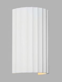 a white wall light on a gray background