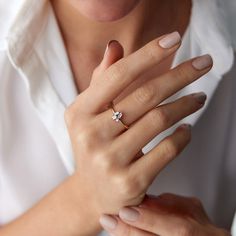 A simple yet timeless design that you can enjoy for a lifetime. We craft our pieces with the best hand-selected natural diamonds to achieve maximum sparkle while maintaining a simple elegant look. ★ Ring Features ( The model is wearing a 14k rose gold ring in the pictures)• Gold Kt: 14K Solid Gold(not filled, not vermeil, not plated)• Available Gold Color: Yellow Gold, White Gold, Rose Gold• Number of Diamonds: 4• Diamond Color-Clarity: G Color VS2 Clarity• Total Diamond Weight: 0.19 carat• We only work with real natural diamonds.• We offer a signed certificate of authenticity with each diamond ring.• Center Dimensions: 8.6 mm by 6.5 mm• Band Width: 1.4 mm Elegant Rings With Brilliant Cut, Elegant Everyday Rings With Brilliant Cut, Classic Single Diamond Ring For Everyday, Classic Everyday Diamond Ring With Single Diamond, Minimalist Baguette Cut Solitaire Wedding Ring, Minimalist Baguette Cut Diamond Ring With Rose Cut, Minimalist Diamond White Baguette Cut Diamond Ring, Elegant Everyday Diamond White Ring, Everyday Classic Brilliant Cut Diamond Ring