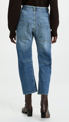 Nili Lotan Emerson Jeans | Shopbop Bow Legged, J Star, Nili Lotan, Lower Back, Individual Style, Boyfriend Jeans, Ankle Length, Stretch Denim, Straight Leg Jeans