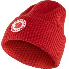 We warm our heads in winter weather with the wool 1960 Logo Hat from Fjallraven. Its durably soft wool material is knitted with two layers for greater warmth. And of course, Fjallraven topped it off with their iconic logo for an enhanced look with any outfit. Red Beanie, Logo Hat, Embroidered Badges, Pull Sweat, True Red, Knitted Hat, Rei Co-op, Fjallraven Kanken, Knit Hat