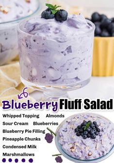 blueberry fluff salad recipe with whipped topping