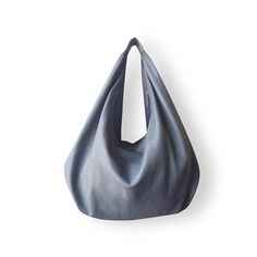 GREY - Large hobo Bag, grey soft leather hobo bag, leather hobo bag, hobo bag large, grey leather ba Daily Use Hobo Bag In Soft Leather, Versatile Soft Leather Hobo Bag, Everyday Soft Leather Hobo Bag, Soft Leather Hobo Bucket Bag, Soft Leather Hobo Bag, Large Hobo Bag, Grey Shoulder Bag, Slouchy Bag, Sustainable Bag