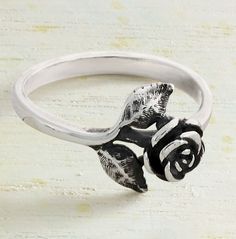 Small Rose Ring #JamesAvery #sterlingsilverjewelry Rose Design Promise Jewelry, Adjustable Rose Design Jewelry Ring, Rose Ring, James Avery, Small Rose, A Symbol, Secret Santa, The Beauty, Sterling Silver Jewelry