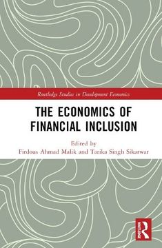 the book cover for the economic of financial inclusion