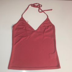 + Clothes Brand Vintage 90s Coral Orangey-Pinkish Stretch Halter Top + Condition Is Like New Without Tags - No Signs Of Wear + 100% Polyester + Made In Bulgaria + Women's Size 6 Measurements + Chest = 36 Inches Max + Length = 18 Inches All Items Are Final Sale. No Returns, Refunds, Or Exchanges. Message Me With Any Questions! Y2k Halter Neck Top For Spring, Spring Y2k Halter Neck Top, Y2k Style Halter Neck Tops For Spring, Y2k Pink Tank Top For Summer, Y2k Style Pink Summer Tank Top, Y2k Pink Tank Top For Party, Pink Sleeveless Halter Top Casual, Y2k Style Pink Tank Top For Party, Fitted Y2k Halter Top For Spring