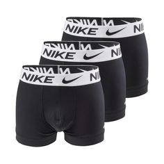 Gender:Man Type:Boxer shorts Box:tri-pack Material:elastane 8%polyester 92% Nike Stretch Black Boxer Briefs, Sporty Multi-pack Gym Bottoms, Black Moisture-wicking Casual Boxer Briefs, Nike Black Boxer Briefs For Sports, Black Multi-pack Workout Bottoms, Black Workout Bottoms Multi-pack, Black Elastane Sports Shorts, Black Moisture-wicking Elastane Shorts, Casual Black Short Length Boxer Briefs