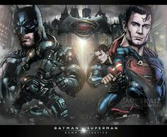 the batman and superman movie poster