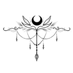 Luna tatoo | Small chest tattoos, Cool chest tattoos, Chest tattoos for women Witchy Tattoos Sternum, Moon Sternum Tattoo Women, Moon Chest Tattoo Female, Underbust Tattoo Ideas, Underbreast Tattoo Unique, Ornamental Chest Tattoo, Witchy Sternum Tattoo, Underbust Tattoo, Sternum Tattoos For Women