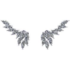 FERRUCCI 2.40 carats Marquise shape Diamonds wing earrings made in Platinum in New York City by Italian master jeweler and designer Francesco Ferrucci, modern stylist look for every sophisticated woman of every age, pret-a-porter, easy to wear from office to evening out. A touch of fine sparkle conceived for a special woman Bring light to your life Marquise Diamond Earrings, Round Diamond Earrings, Tiffany Earrings, Marquise Shape Diamond, Bezel Earrings, Platinum Earrings, Diamond Star, Star Jewelry, Wing Earrings