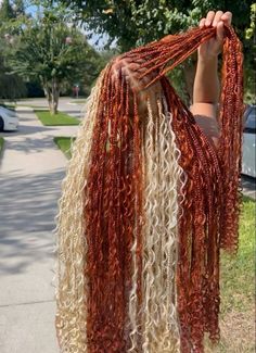 Colors- (copper and 613) #braids#blackgirlshairstyles#braidsforblackwomen Goddess Braids Hairstyles, Box Braids Hairstyles For Black Women, Braided Cornrow Hairstyles, Cute Box Braids Hairstyles, Quick Braided Hairstyles, Protective Hairstyles Braids, Hair Twist Styles