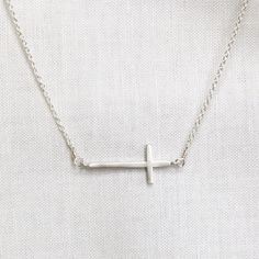 Sideways Cross Necklace Horizontal Cross Necklace, Sideways Cross Necklace Silver, Rose Gold Top, Cross Necklace For Women, Sideways Cross Necklace, Jesus Christ Cross, Christ Cross, Dainty Choker Necklace, Cross Necklace Sideways