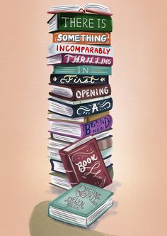 a stack of books sitting on top of each other with the words there is something incompharbly in them