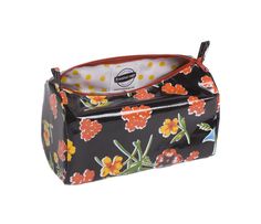 Oilcloth Travel Bag Practical Rectangular Cosmetic Bag For Travel, Practical Rectangular Travel Cosmetic Bag, Casual Rectangular Travel Cosmetic Bag, Casual Rectangular Cosmetic Bag For Travel, Rectangular Travel Cosmetic Bag With Cell Phone Pocket, Casual Travel Cosmetic Bag With Removable Pouch, Casual Travel Cosmetic Pouch Bag, Casual Multicolor Travel Cosmetic Bag, Black Travel Bag