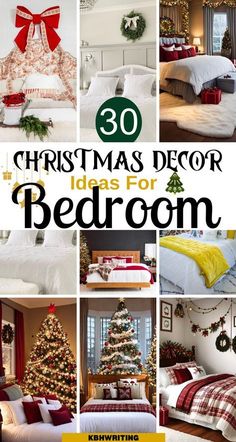 christmas decor ideas for the bedroom