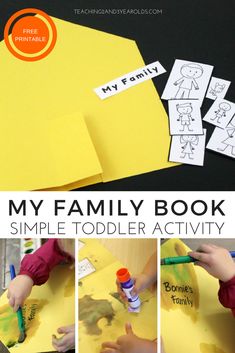 an easy and fun activity for toddlers to make their own family book