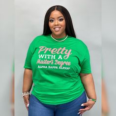 Unisex Fit. Model wearing 2XL. (Collage is only design mock-ups. Kelly green color on model is actual color of this tee.) Alpha Kappa Alpha Jackets, Black Woman Luxury, Aka Apparel, Atl Falcons, Aka Alpha Kappa Alpha, Be An Alpha, Aka Sorority Gifts, Alpha Woman, Mastered It