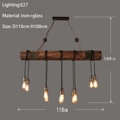 44446281171075|44446281203843|44446281236611 Wooden Beam, Rustic Farmhouse Furniture, Wood Beam, Beam Light, Island Chandelier, Island Pendant Lights, Industrial Wood, Retro Industrial, Kitchen Lighting Fixtures