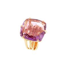 The Transparenza Collection rings translate the modern vibe of geometric shapes in a well-balanced visual combination and use the translucency of the gemstones to reveal details that are illuminated by the presence of Diamonds. 18K Rose Gold Vermeil plated over 925 Silver - 7.0 grs Cushion cut Pink Amethyst - 23.3 cts 16 White Topaz round 1.0 mm diamond cut Michael Aram Black Orchid, Black Orchid, Pink Amethyst, Modern Vibe, Topaz Ring, White Topaz, Cushion Cut, Diamond Cut, 18k Rose Gold