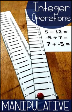 two rulers with numbers on them and the words, how to use them for math practice